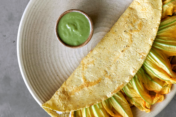 Mexican Quesadilla Flor de Calabaza